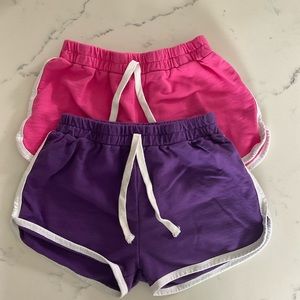Girls Running Shorts (2 pair)